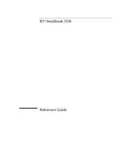 HP OmniBook 2100 Reference Manual