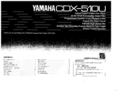 Yamaha CDX-510U Owner's Manual