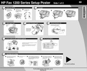 HP Fax 1200 Series Setup Poster