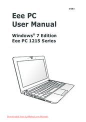 Eee PC 1215 Series User Manual