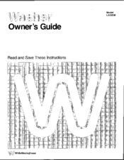 White-Westinghouse LA500M Owner's Manual