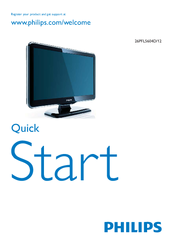 Philips 26PFL5604D/12 Quick Start Manual