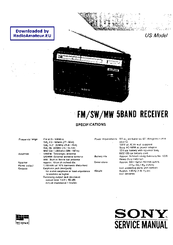 Sony ICF-6500W Service Manual