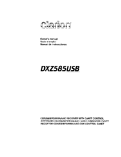 Clarion DXZSBSUS8 Owner's Manual