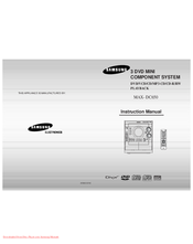 Samsung MAX-DC650 Instruction Manual