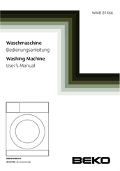 Beko WMB 81466 User Manual