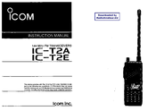 Icom IC-T2A Instruction Manual