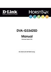D-Link HorstBox DVA-G3342SD Manual