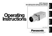 Panasonic WVBP334 - B/W CCTV CAMERA Operating Instructions Manual