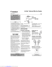 Radio Shack Air Bud Owner's Manual