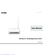 D-Link DAP-1160 User Manual
