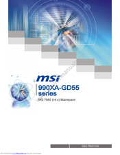 MSI 990XA-GD55 series Installation Manual