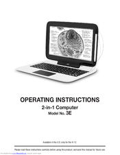 Panasonic 3E Operating Instructions Manual