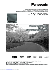 Panasonic CQ-VD5005W Operating Instructions Manual