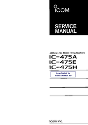 Icom IC-475A Service Manual