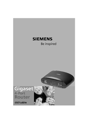 Siemens Gigaset Optical LAN Adapter Duo Owner's Manual
