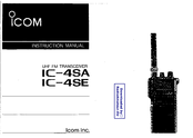 Icom IC-4SE Instruction Manual