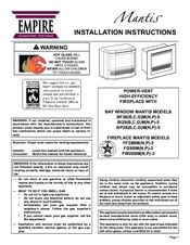 Empire Comfort Systems MANTIS BP28(B,C,G)M(N,P)-5 Installation Instructions Manual