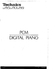 Technics SX-PX9 Owner's Manual
