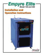 Pro-Fab Industries Empyre Elite 200 Installation And Operation Instructions Manual