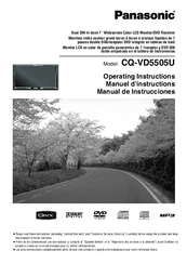Panasonic CQ-VD5505U Operating Instructions Manual
