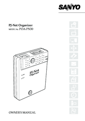 Sanyo PJ-Net Organizer POA-PN30 Owner's Manual