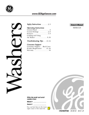 GE WDSS4120 Owner's Manual