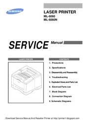 Samsung ML-6060 Service Manual