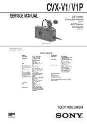 Sony CVX-V1P Service Manual