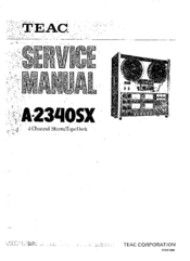 TEAC A-2340SX Service Manual