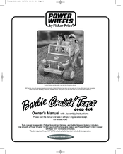 Power Wheels Barbie Cruisin'Tunes Jeep 4x4 Owner's Manual And Assembly Instruction