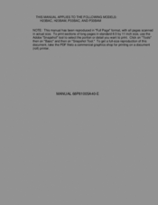 Motorola H23BAC Manual