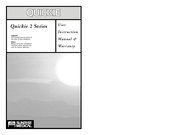 Sunrise Medical Quickie 2 Series User Instruction Manual & Warranty