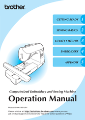 Brother NV1250D Operation Manual