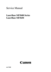Canon LaserBase MF5650 Service Manual