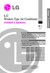 LG W08LHR Owner's Manual