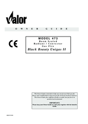 Valor Black Beauty Unigas II 473 Owner's Manual