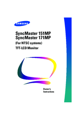 Samsung 151MP - SyncMaster 151 MP Owner's Instructions Manual