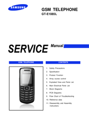 Samsung GT-E1085L Service Manual