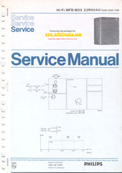 Philips 22RH544 /50r/65r/79r Service Manual