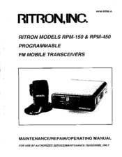 Ritron RPM-150 Maintenance/Repair/Operating Manual