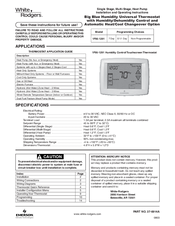 White Rodgers 1F95-1291 Installation And Operating Instructions Manual