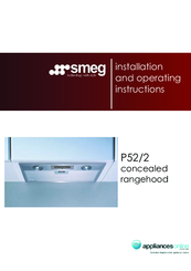 Smeg P52/2 Installation And Operating Instructions Manual