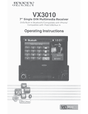 Jensen VX3010 Operating Instructions Manual