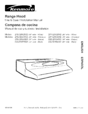 Kenmore 233.52153002 Use & Care / Installation Manual
