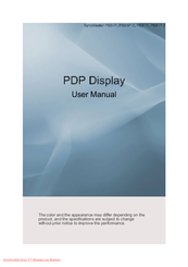 Samsung SyncMaster P63FP User Manual