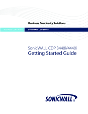 Sonicwall CDP 4440i Getting Started Manual
