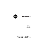 Motorola C341a Series User Manual