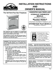 White Mountain Hearth Vail Installation Instructions And Owner's Manual