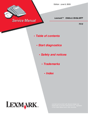 Lexmark 7510 Service Manual